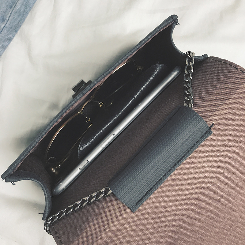 New Versatile Small Square Bag Lock Shoulder Crossbody Women's Bag