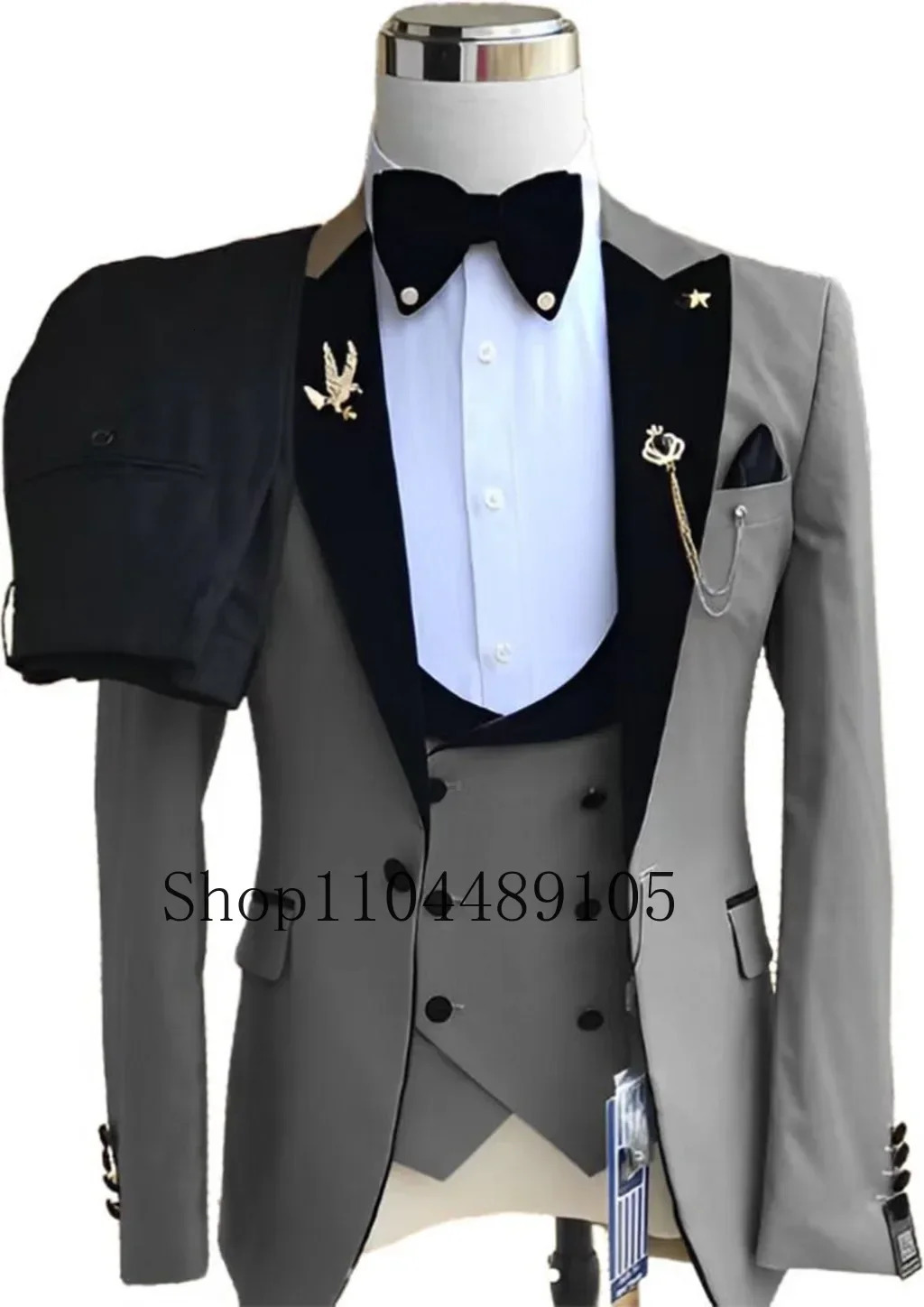 Blazer Elegant Mens Suits3 pieces Blazer Vest And Pants setColorfuldouble-breastedCreative 250213