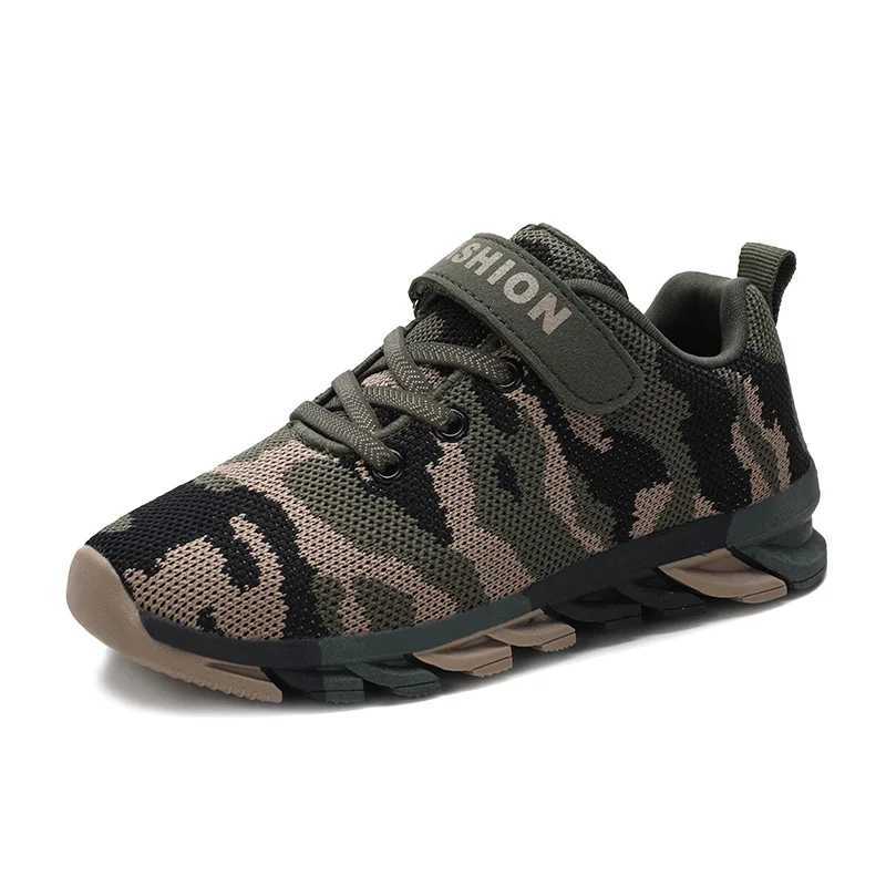 Brand summer childrens camouflage sports shoes childrens sports tennis shoes breathable mesh running shoes for boys and girls outdoor casual shoes Z25