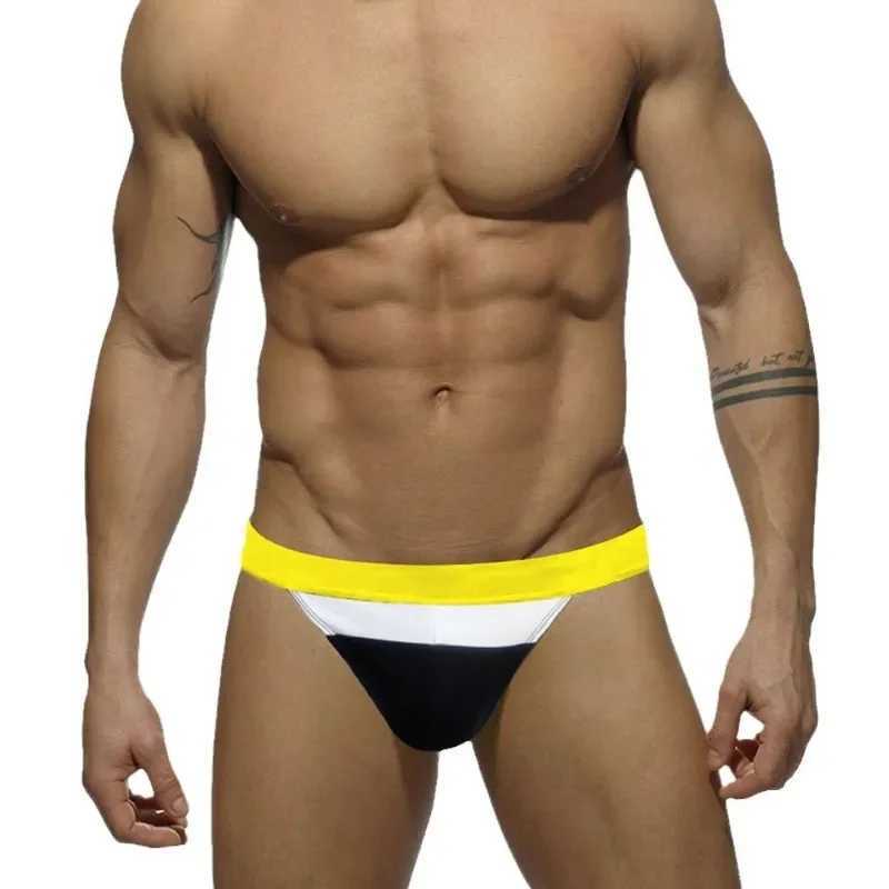 2025 New Mens Sexy Quick Drying Swim Trunks Breathable Sexy Bikini Boxer Beach Shorts Swimwear Bathing Suit Swimsuits M250218
