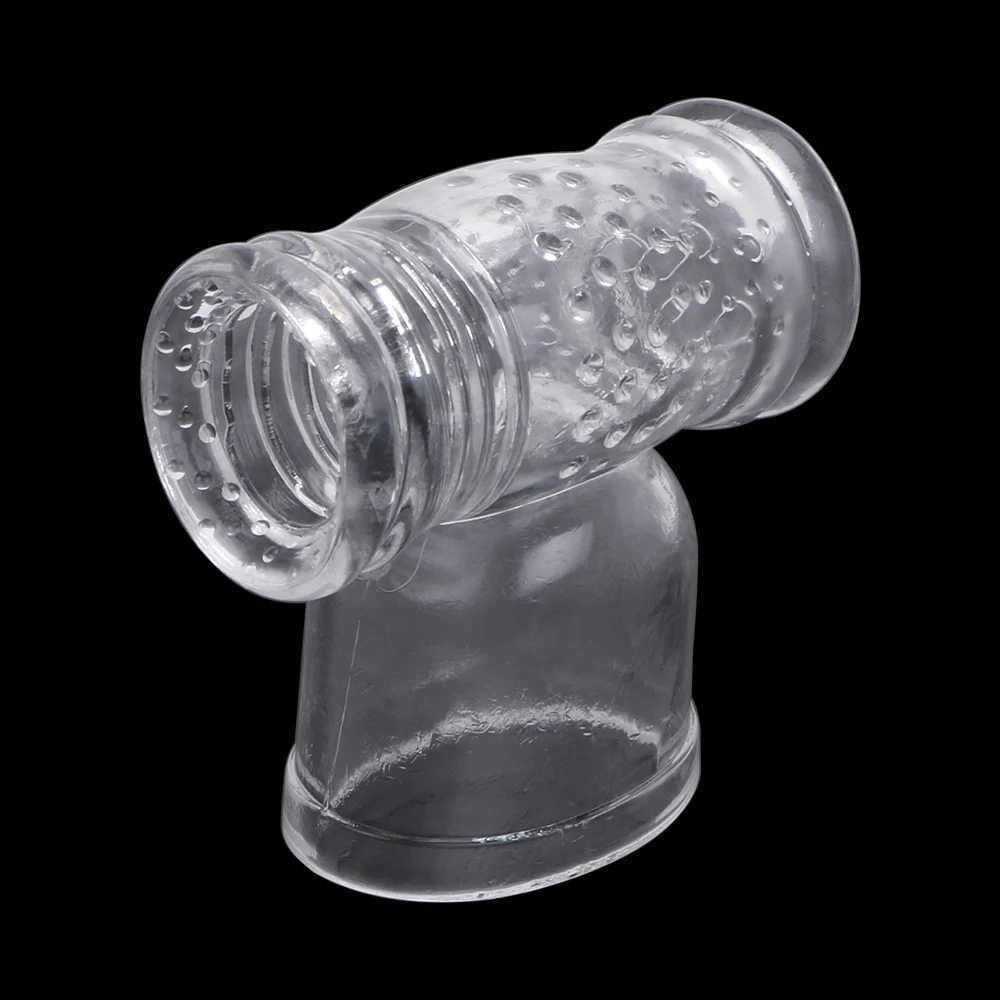 Male Masturbator Cock Sleeve Penis Ring Sex Toys For Men 8 Glans Sucking Caps Magic Wand Holder Vibrator Cover Erotic Products W250218