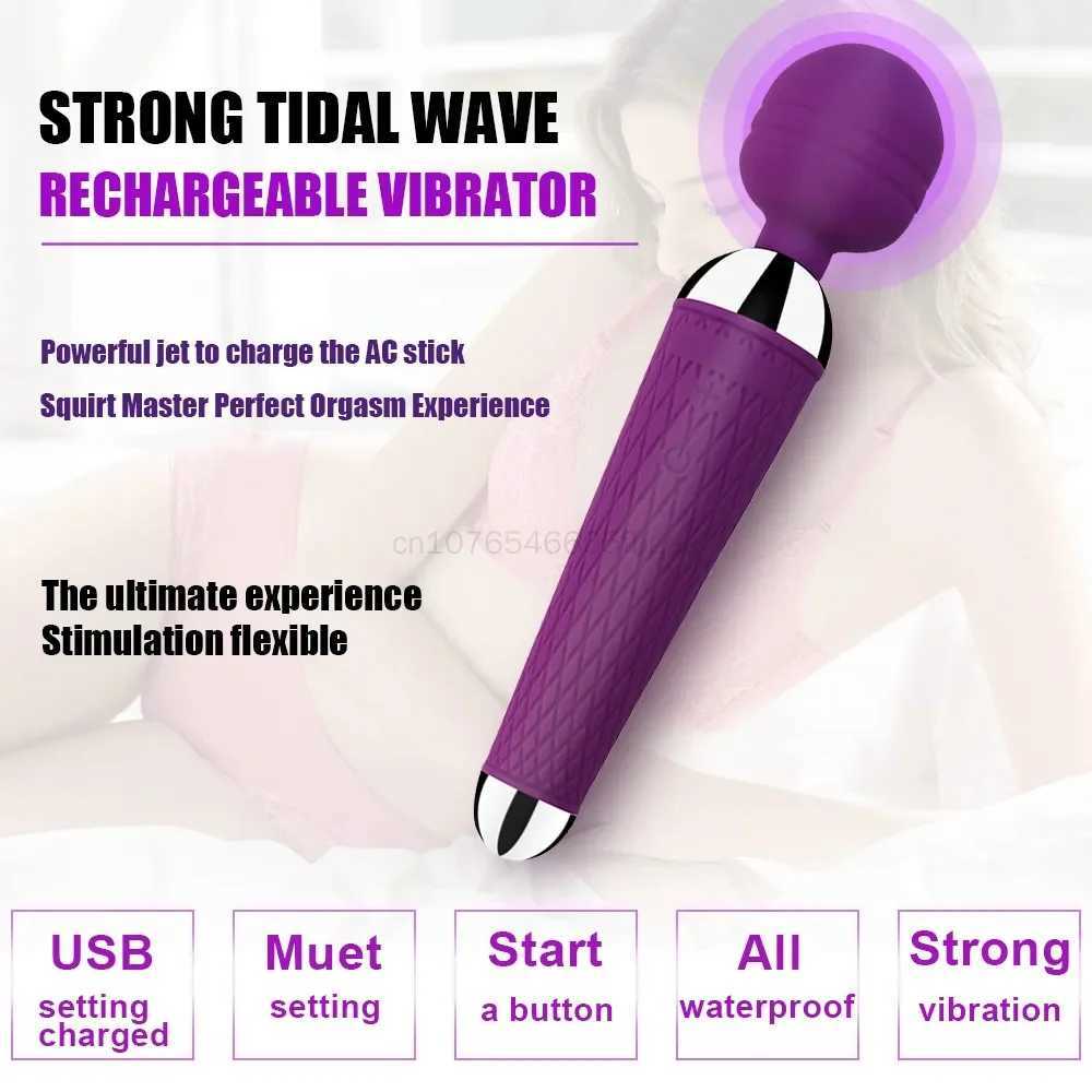 2025 Hot Dildo AV Stick Magic Vibrator Wand Vagina Clitoris Stimulator Body Massager Erotic Goods Sex Toys for Women AdultsXJ250218