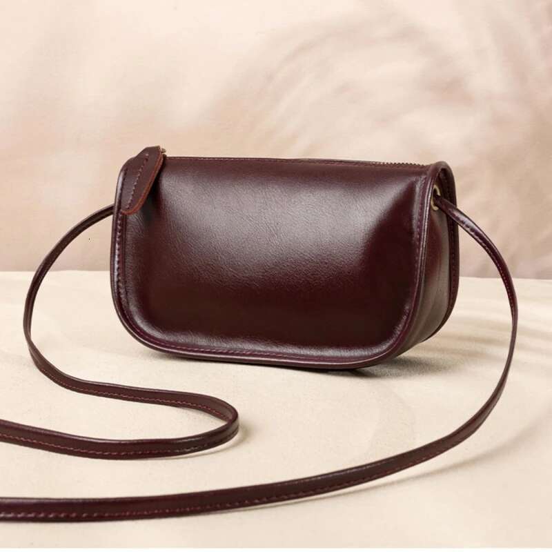 YANATARI Underarm Cowhide Genuine Leather Handbags Women Vintage Shoulder Bag Female Small Crossbody Bags High Quality