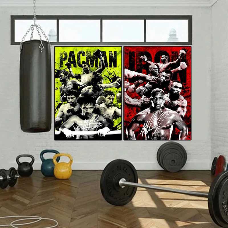 Black and white boxing legend poster and print Mike Tyson Motivational Qoute Canvas Painting for Off He Wall Art Decor Y250218