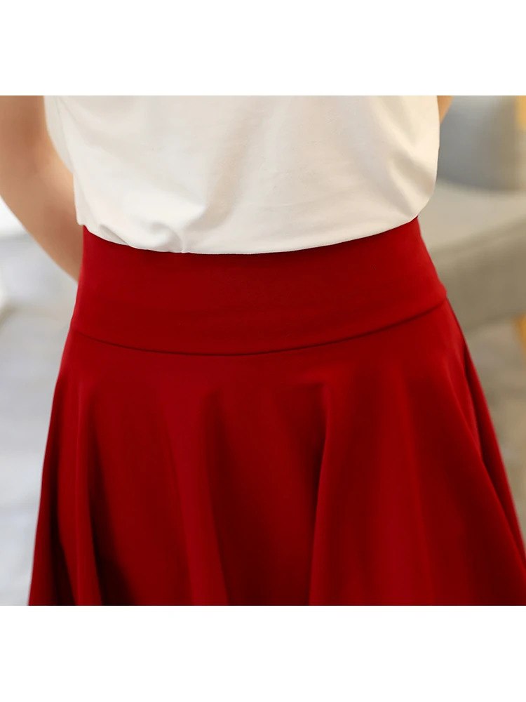 Summer Fashion Shorts Skirts Womens School Korean Style Red Black Mini Aesthetic Pleated High Waist Skirt Female 250213