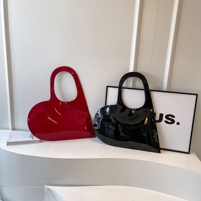 Fashionable Female Shoulder Bag Unique Love Theme Armpit Tote for On-the-Go Style