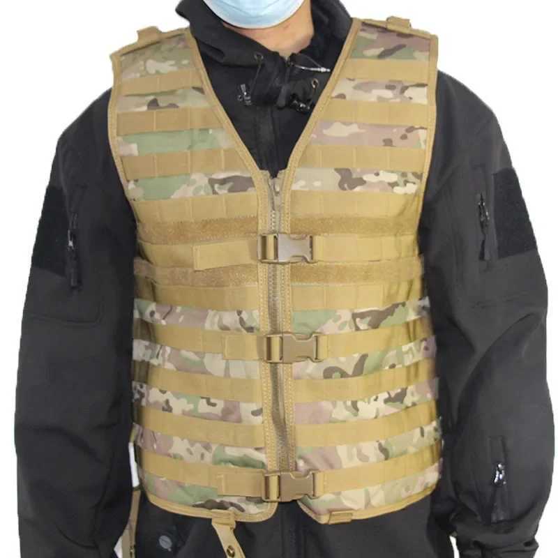 Tactical Molle Vest Assault Plate Carrier Outdoor Lightweight Mesh Vest Breathable Waistcoat Hunting AccessorieXJ250219