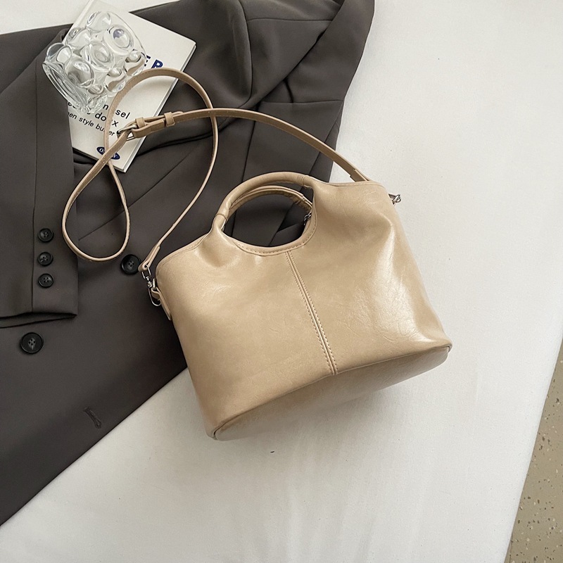 Korean version women's high-end handbag, 2025 spring new item, vegetable basket bag, simple and versatile single shoulder crossbody bag #swissmil