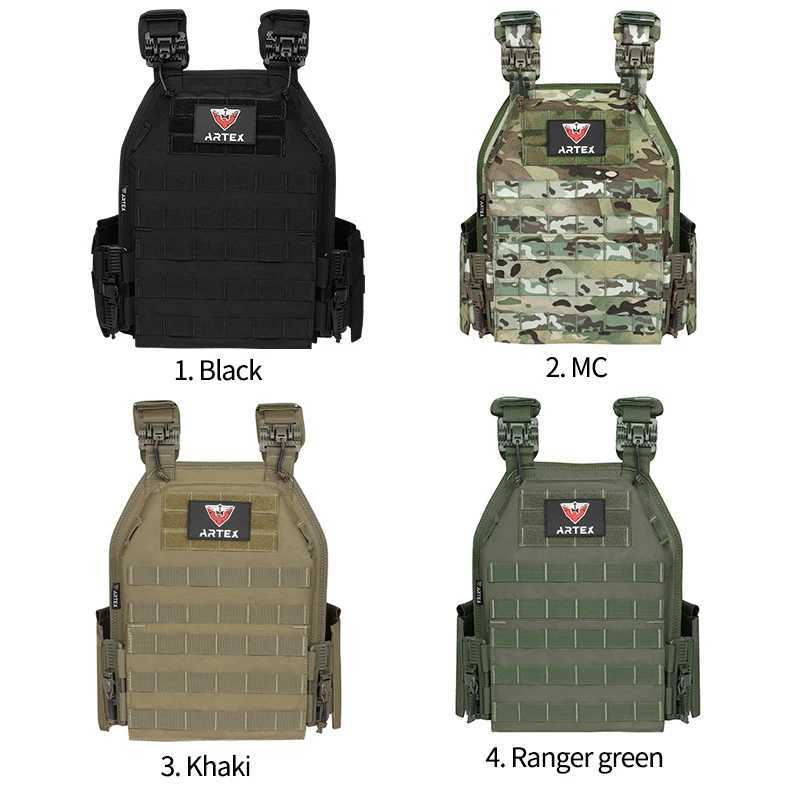 ARTEX Plate Carrier Tactical Vest 1000D polyester New Quick Release System Combat Vests Paintball Airsoft Gear Chaleco TacticoXJ250219