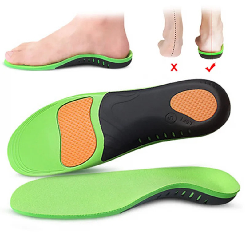 EVA Orthopedic Shoes Sole Insoles For feet Arch Foot Pad XO Type Leg Flat Elastic Shock Absorption Comfortable 250219
