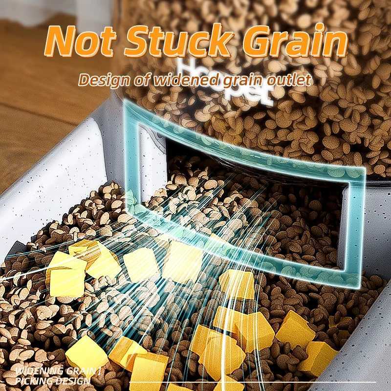 Dog Feeders HOOPET Feeding Drinker Large Capacity Automatic Pet Supplies Wet Dry Dog Cat Feeder Drinking Bowl Dog Food Bowl Pet Supplies H250218