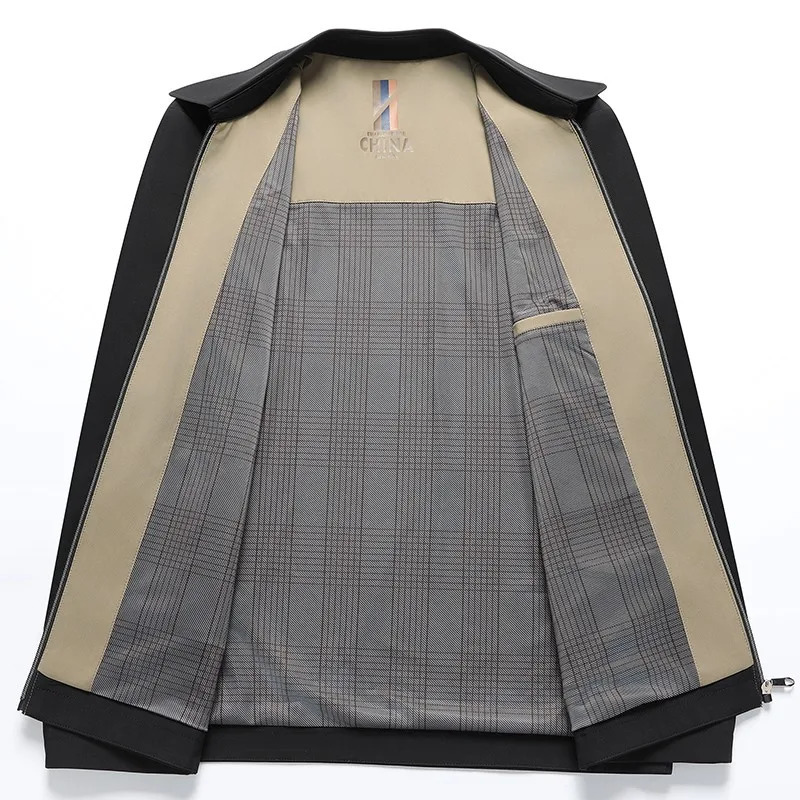 Mens Casual Jacket Spring Autumn Solid Color Business Male Suit Coat High Quality Men Clothing Outwear 250214