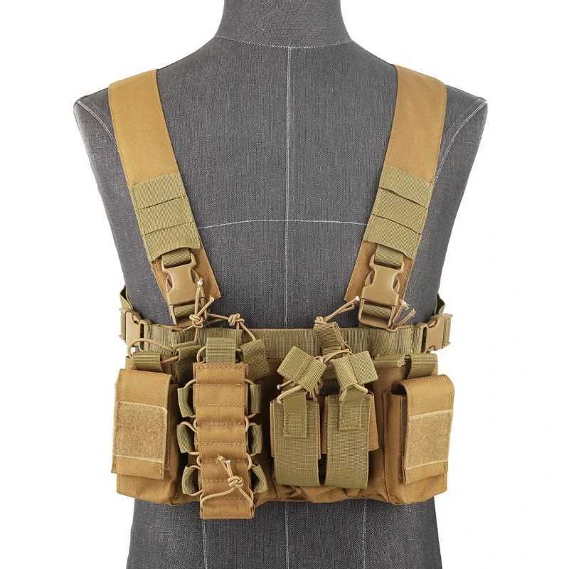 Tactical D3 Chest Rig Vest Carrier Armor Harness Rifle Pistol Magazine Pouch CRX Modular Chest Vests Hunting EquipmentXJ250219