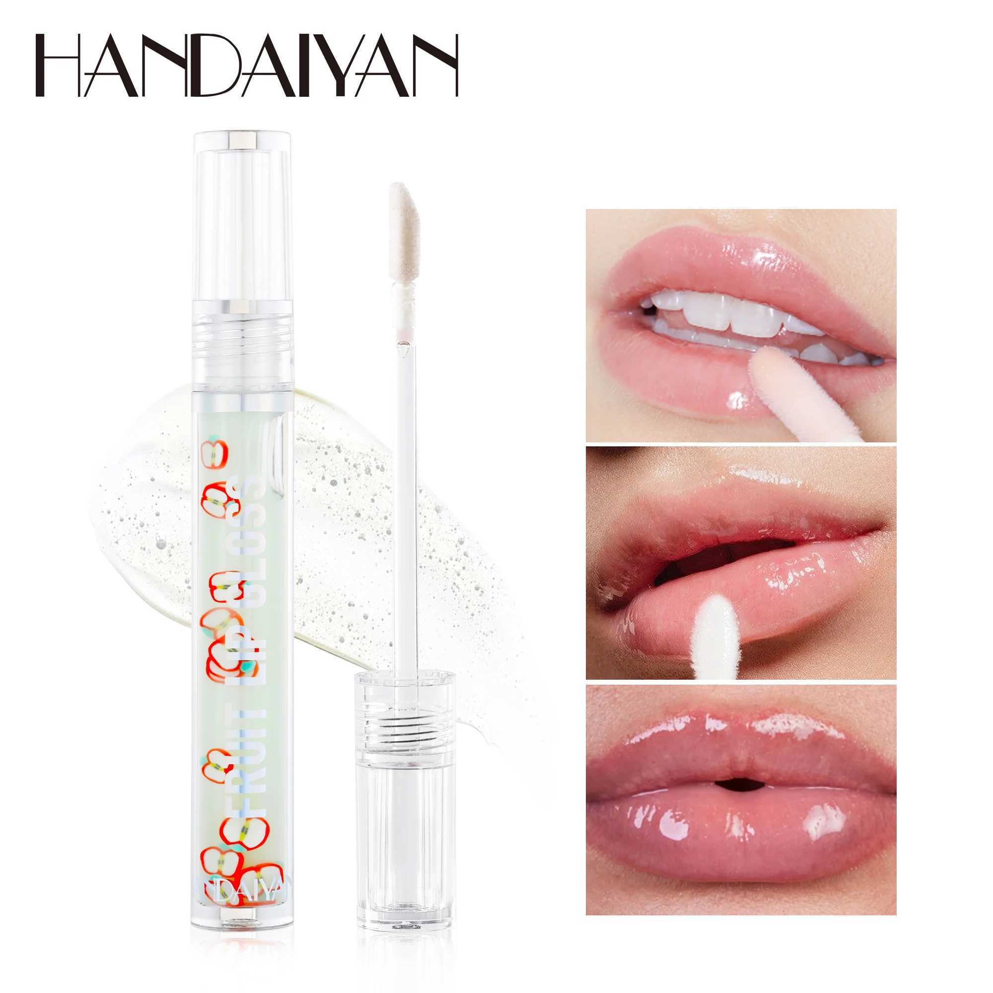 HANDAIYAN Fruit Flavor Lip Oil Moisturizing and Moisturizing Transparent Lip Protection Water Gloss Lip ColorW250219