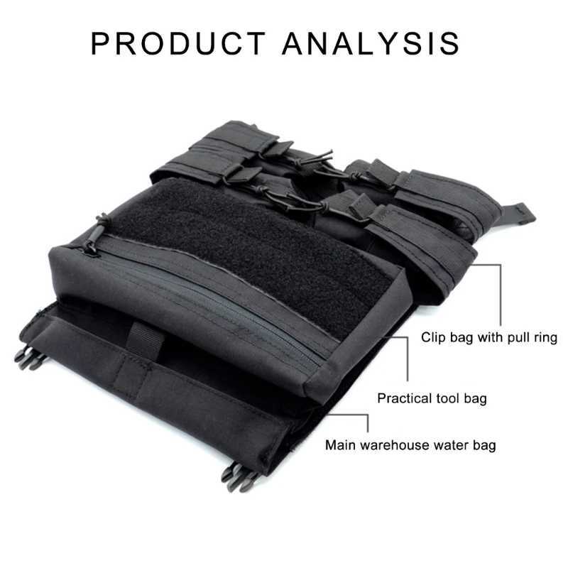 Hunting Vest Extension Back Panel Fast Realse Buckles Multiple Compartment for Outdoor Sport Hunting Gears AccessoryXJ250219