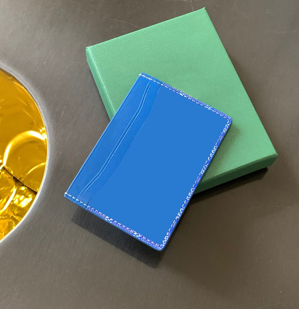 Credit Card Holder Wallet Fashion Designer Men's and Women's Wallet High Quality Leather Bank Card Coin Purse Interior Serial Number with Box