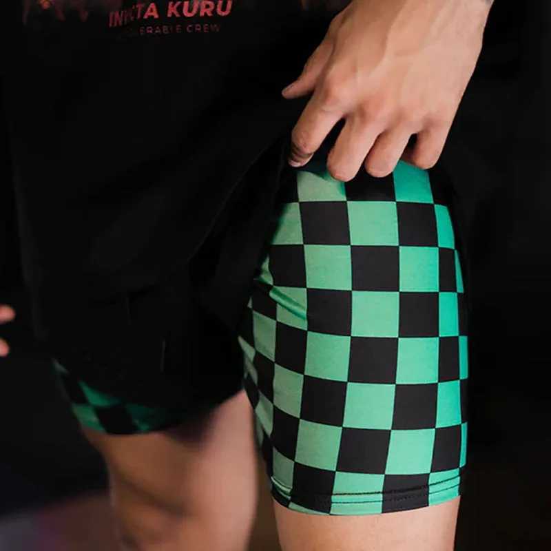 2 in Athletic Gym Shorts for Men Stylish 3D Print Shorts with Pockets Quick Dry Stretchy Summer Sports Fitness Running Jogging W250219