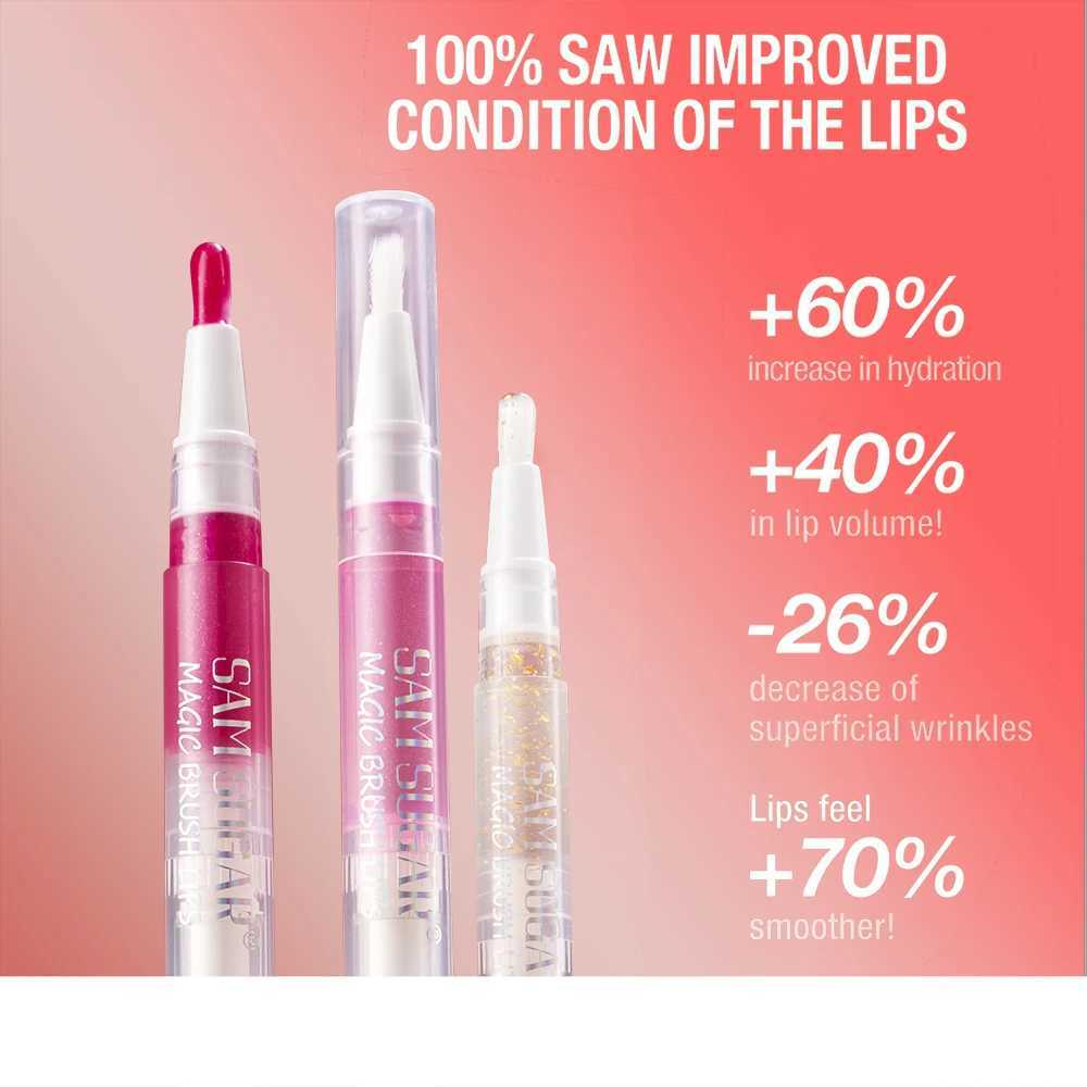 6-Color Fruity Honey Lip Gloss Rotating Design Lescent Lip Tint Moisturizing Shimmering Smooth Application for a GlossyW250219
