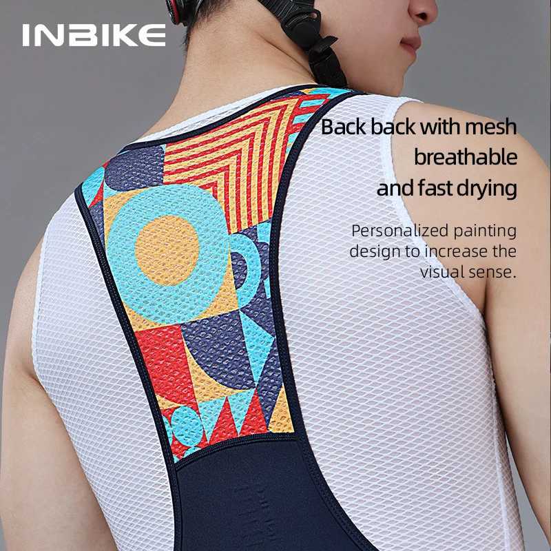 Men's Shorts INBIKE Mens MTB Cycling Bib Shorts Bike Riding Pants Man Professional Bicycle Shorts for Men Road Bike Mountain Cycling Clothes z250
