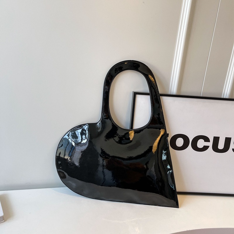 Fashionable Female Shoulder Bag Unique Love Theme Armpit Tote for On-the-Go Style