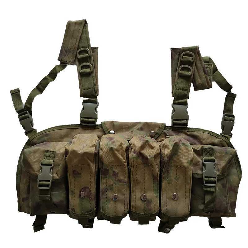 AK Chest Rig Vest Molle Tactical Military Army AK 47 Magazine Pouch For Outdoor CS Airsoft Paintball Hunting Shooting Vest GearXJ250219