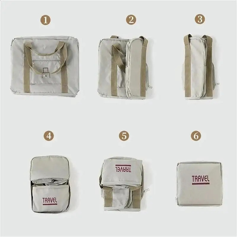Foldable Travel Bag Travel-Friendly Tote Bag With Large Capacity Lightweight Gym Bags With Two Way Zipper For Exercising 250214