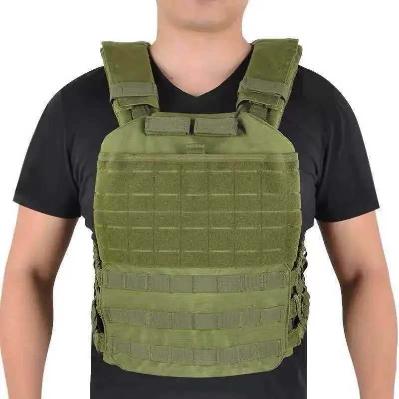 Tactical Combat Vest Outdoor Sports Fitness Training Equipment Heavy Carrying Plate Vest Airsoft Paintball Protective Tank TopXJ250219