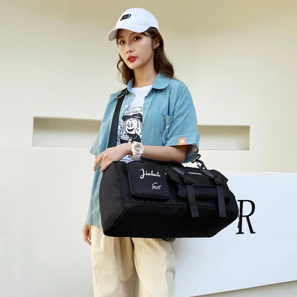 Large Capacity Women Travel Bags Shoulder Crossbody Bags Luggage Handbags for Female Duffle Bags Oxford Dry Wet Separation Bags 250214