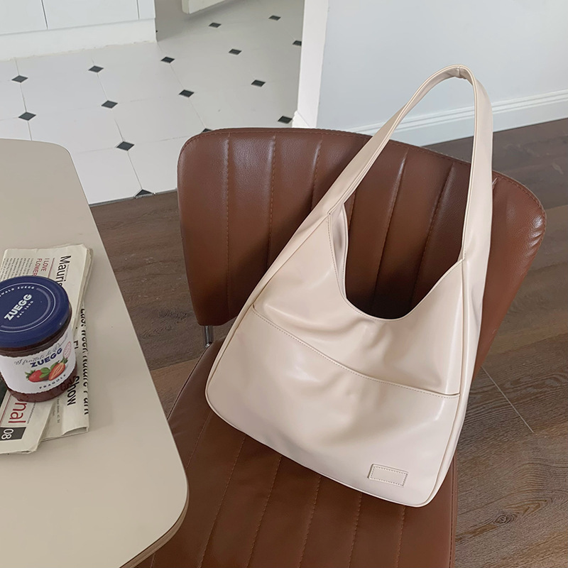 Large capacity for women 2025 new autumn and winter soft leather bucket commuting tote bag, college student class shoulder bag #swissmilitary