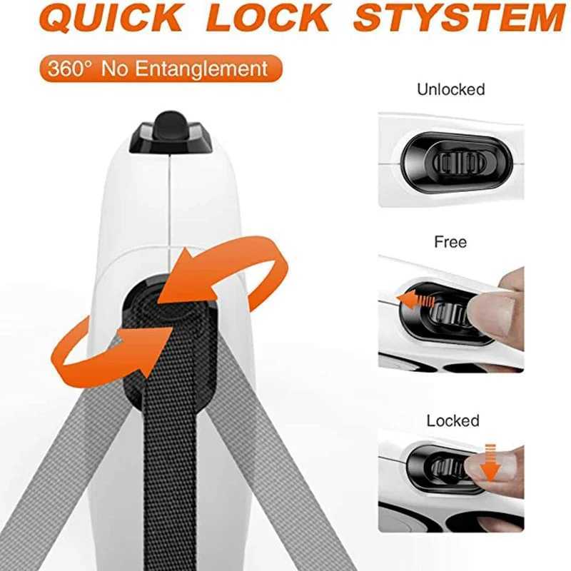 3/5/8M Durable Nylon Retractable Dog Leash Leads Automatic Extending Leash For Small Medium Large Dogs Puppy Walking Leash RopeXJ250218