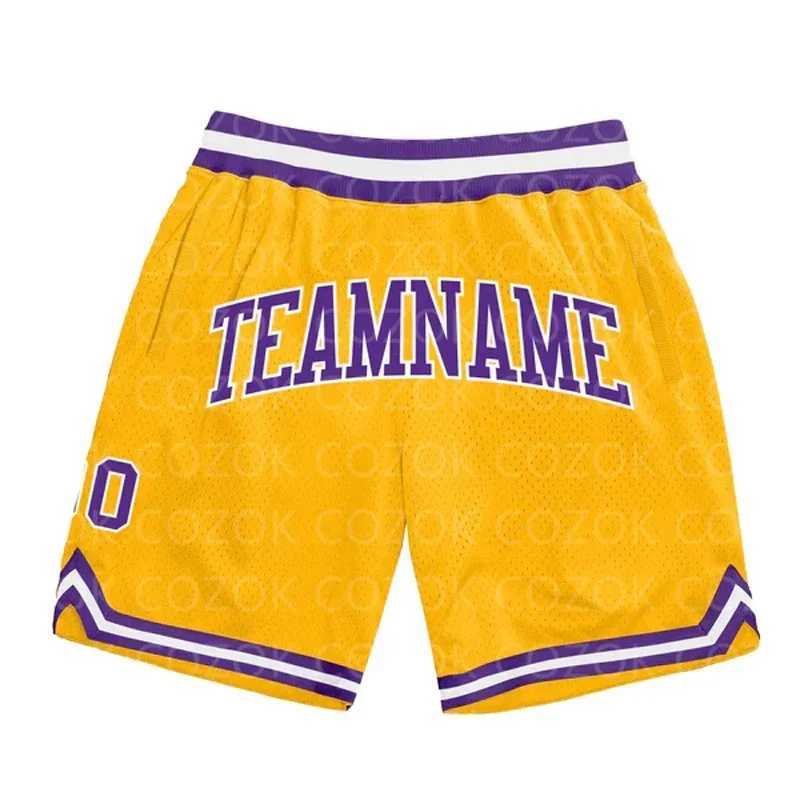 Men's Shorts Custom Yellow Light Authentic Basketball Shorts 3D Printed Men Shorts Your Name Mumber Quick Drying Beach Shorts z250219