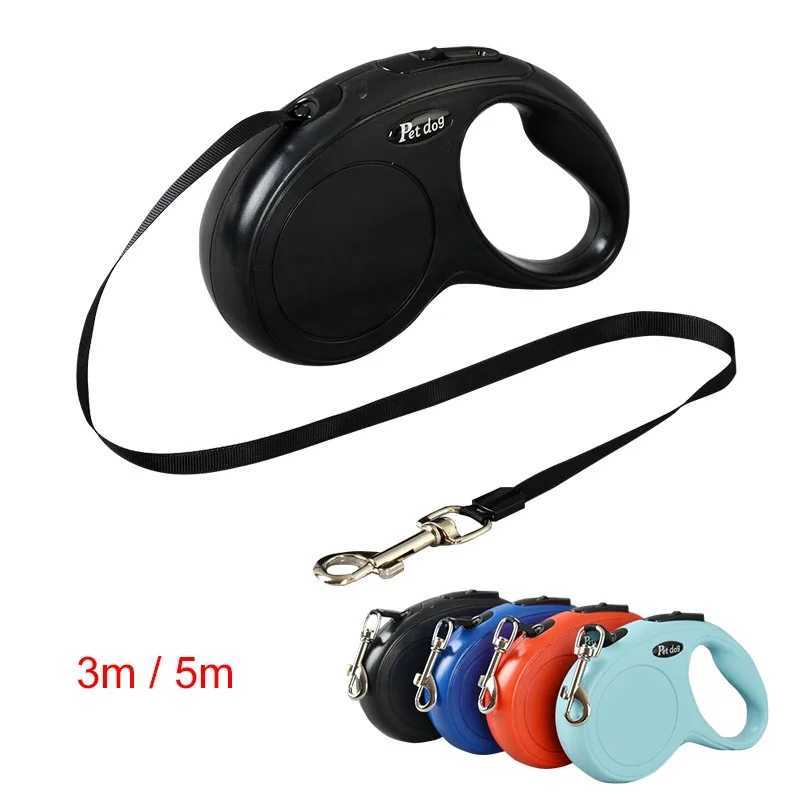 3m 5m Automatic Retractable Pet Leash For Small Medium Dogs Durable Nylon Cat Lead Extend Puppy Walking Running Traction RopeXJ250218
