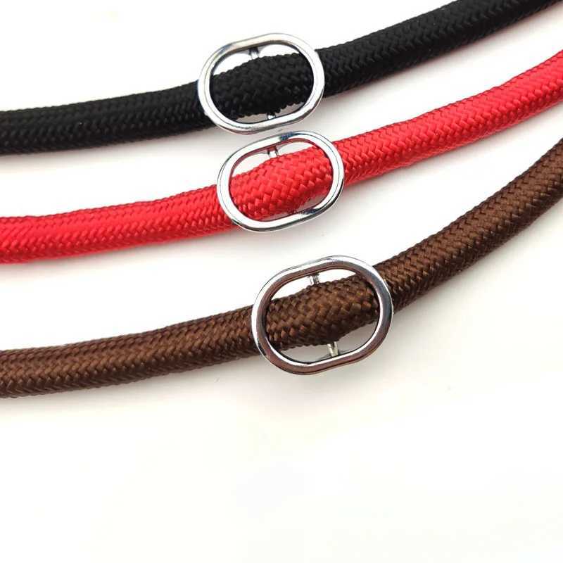 Dog Leash Slip Rope Lead Leash Heavy Duty Braided Rope Adjustable Loop Collar Training Leashes for Small Medium DogsXJ250218
