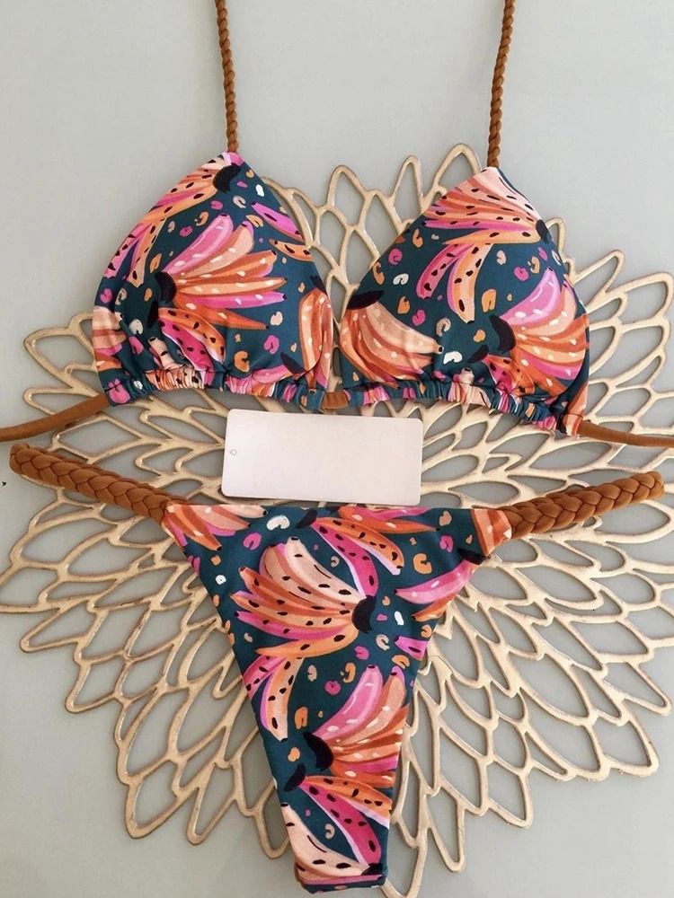 RUOTONGSEPT Swimwear Women Leopard Print Brazilian Bikini Set Sexy Thong Swimsuit Two Pieces Bathing Suit 2023 Beach Wear 250219