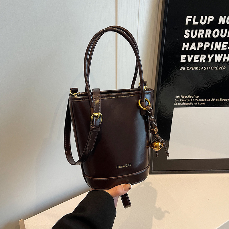 Simple handbag for women in spring 2025, new Korean version bucket bag, versatile and fashionable single shoulder crossbody bag #swissmilitary
