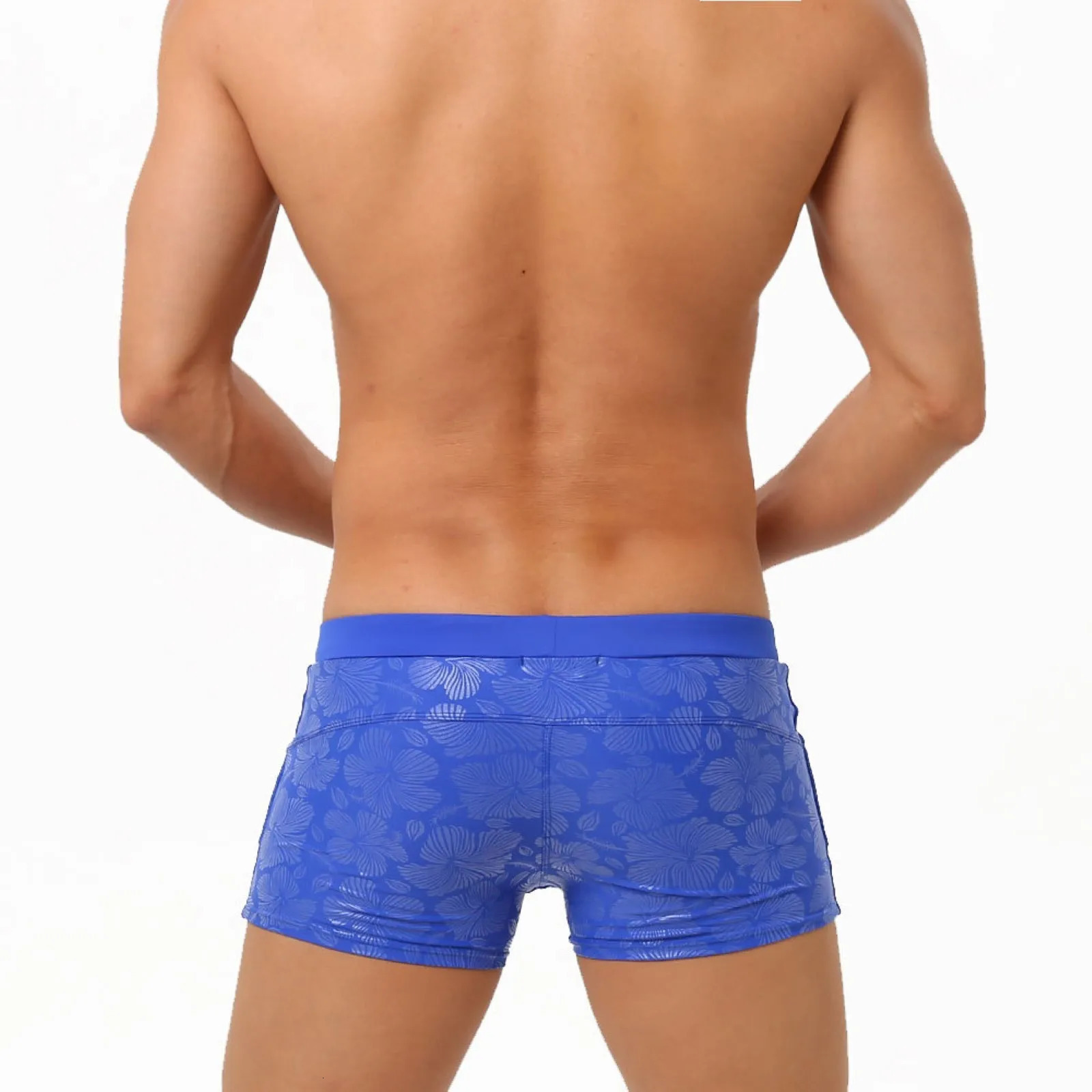 mens swimming trunks summer boxers shorts Cool Sports Fit Beach Shorts Fashion Swimming Trunks tie man beach swimpant 250219