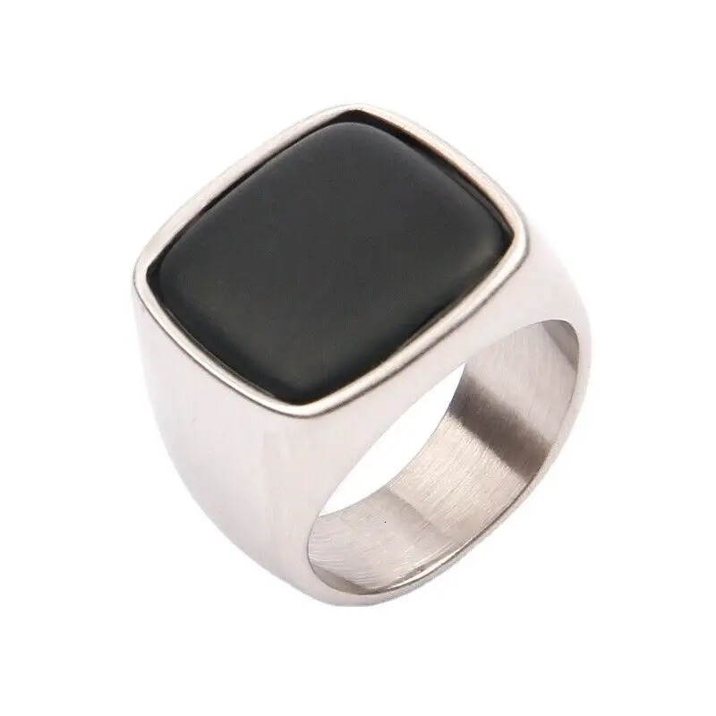 Black Onyx Tiger Eye White Dotted Sapphire Turquoise Stone Rings Size 5 - 15 250213