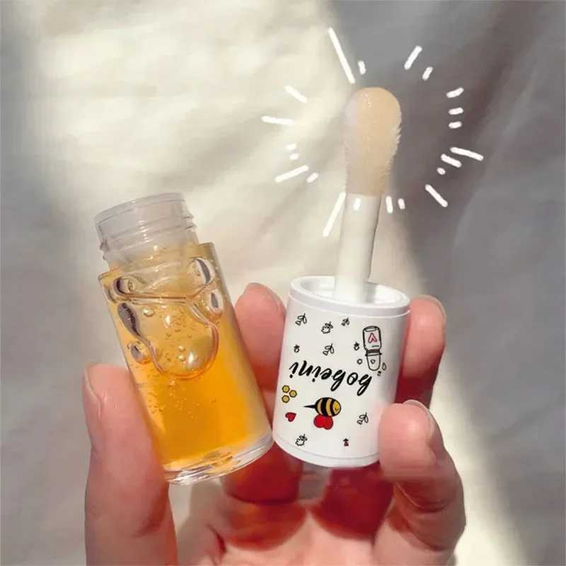 Lip Oil Peach Milk Honey Moisturizing Lip Gloss Fades Lip Lines Water Light Waterproof Long-lasting Cute Makeup Durable GadgetsW250219