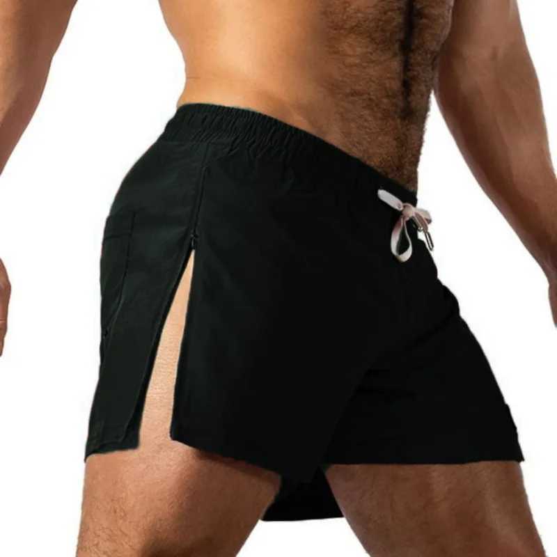 NEW summer Sports Shorts Men Sweatshorts Quick Dry woven Beach Jogging Fitness shorts Training side Zipper casual men Shorts W250219