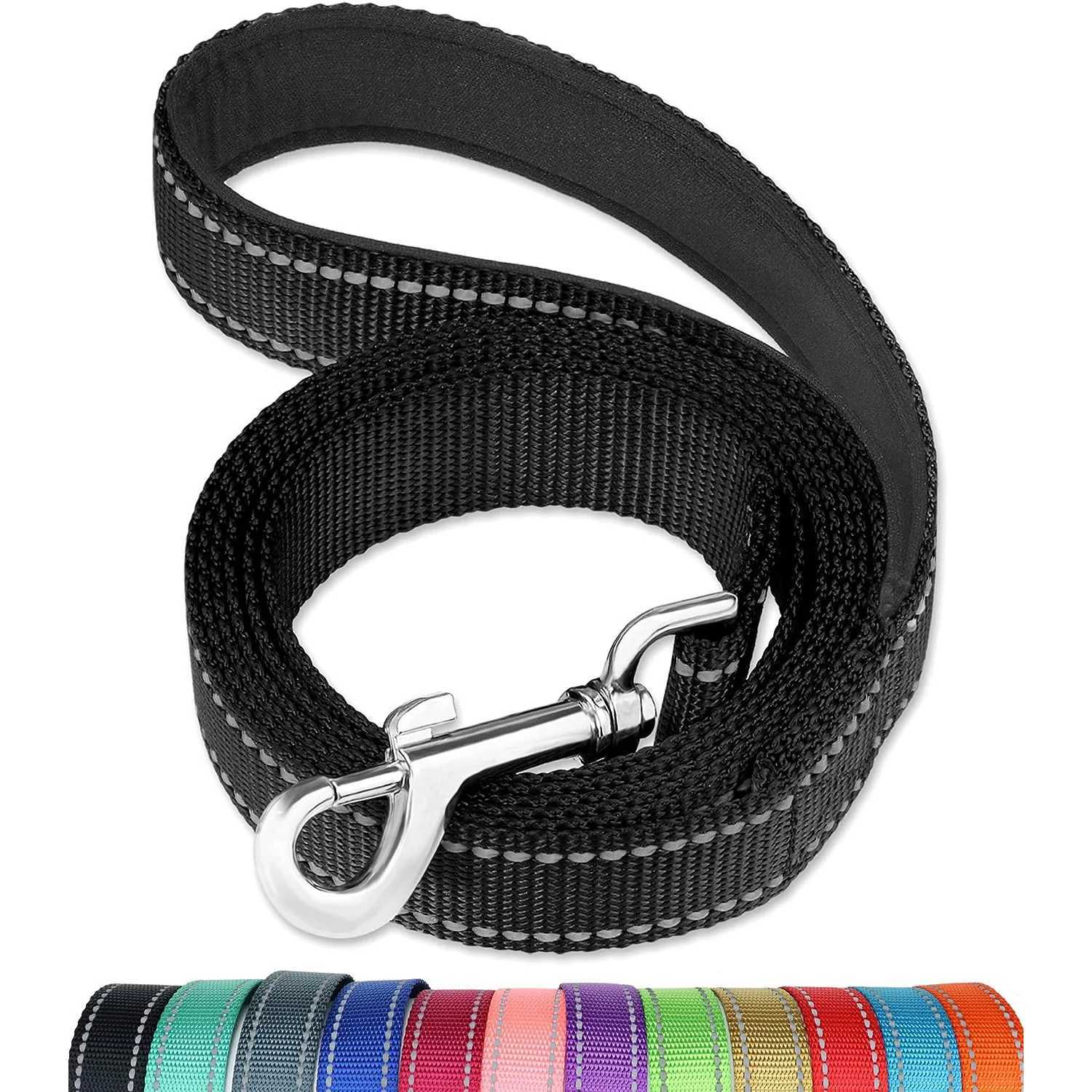 Reflective Dog Leash - Soft Padded Handle for Comfortable Training and Walking - Ideal for Medium and Small Dogs - High VisibiliXJ250218
