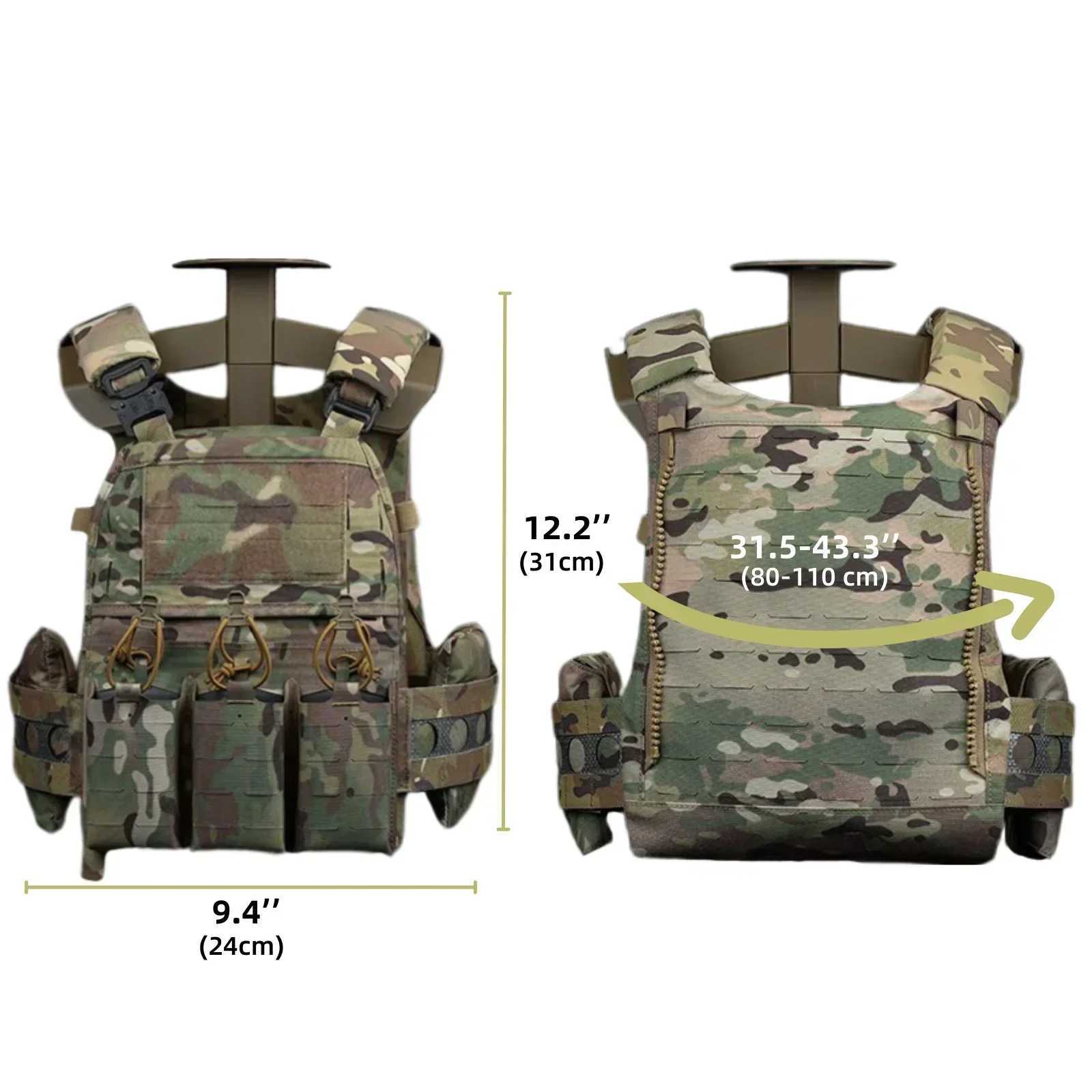 TACWAR FCV5 Plate Carrier Hunting Vest Modular Quick Release Portable Molle Airsoft Training 556 Triple Magazine PouchXJ250219