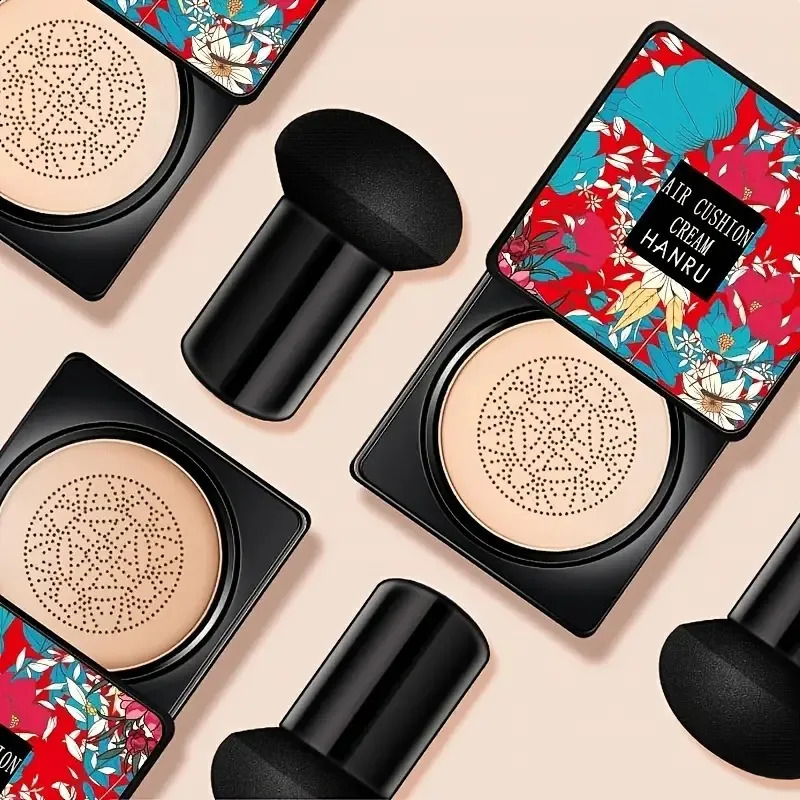 BB Cream Mushroom Head Air Cushion Powder Puff Moisturizing Brightening Foundation Concealer CC Base Makeup Cosmetics Gift 250217