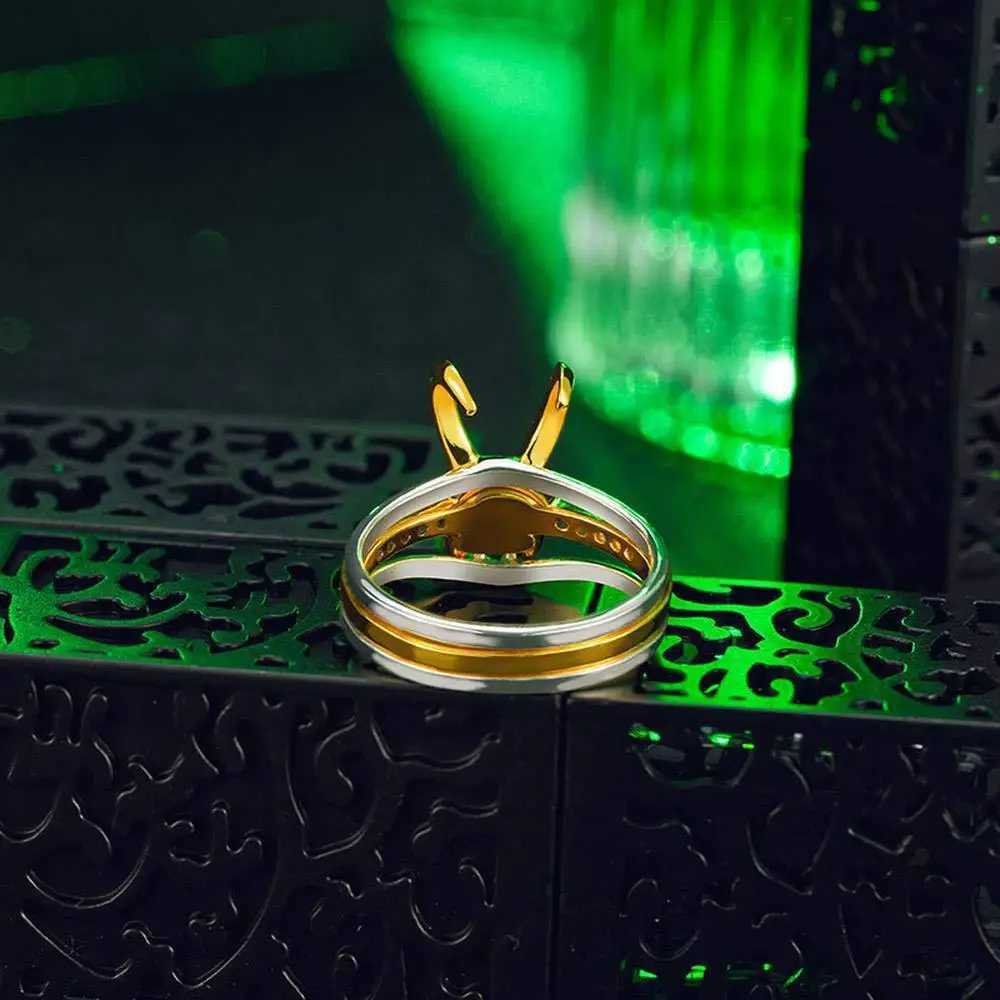New Minimalist Niche Mythological Character Loki Helmet 3 Piece Stacking Unisex Ring Mens Fashion Jewelry Party GiftRingJewelryXJ250219