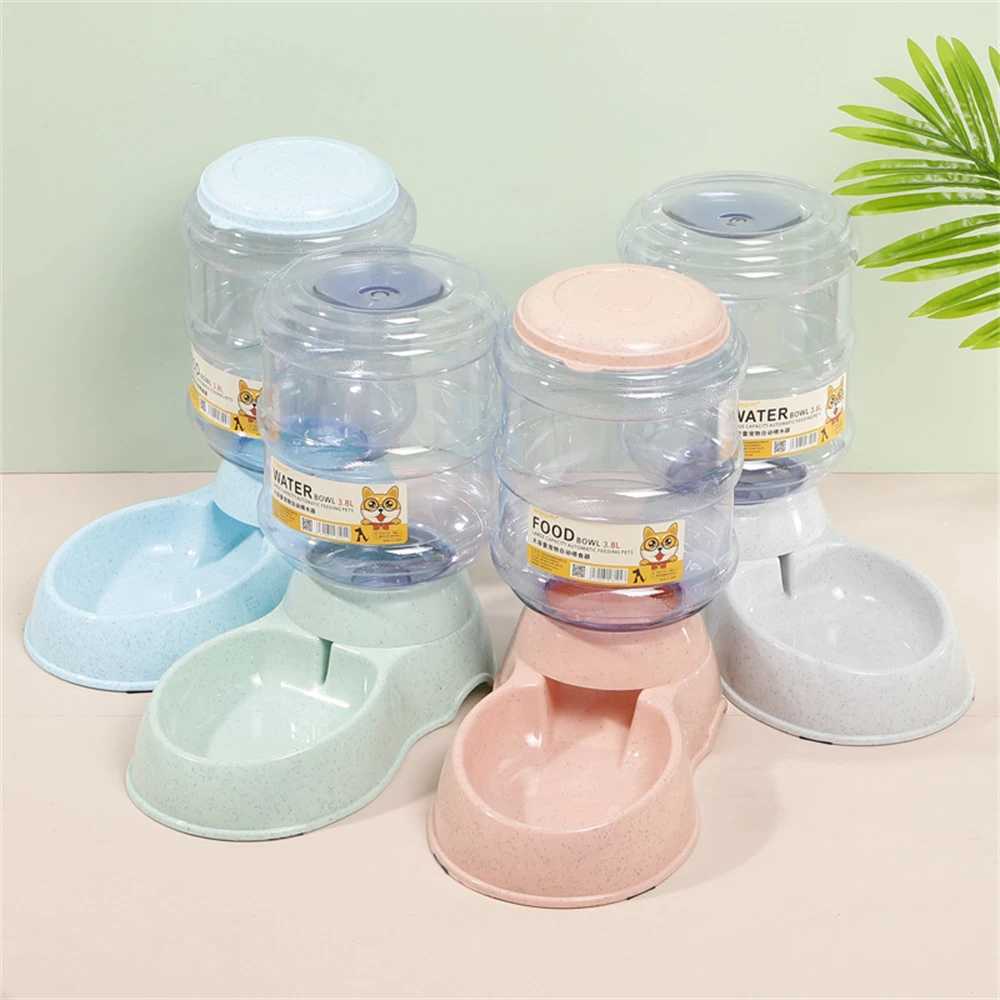 Dog Feeders Pet Feeder Water Feeder Automatic Feeder Cat Dog Large Capacity Feeding Pet Supplies Cat Food Bowl Dog Food Bowl H250218