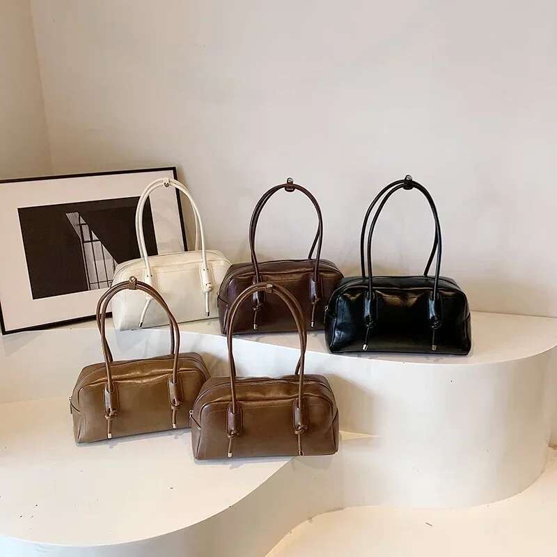 PU Leather Tote Bags For Women 2024 Winter New Trend Korean Fashion Female Underarm Shoulder Bag Lady Handbags