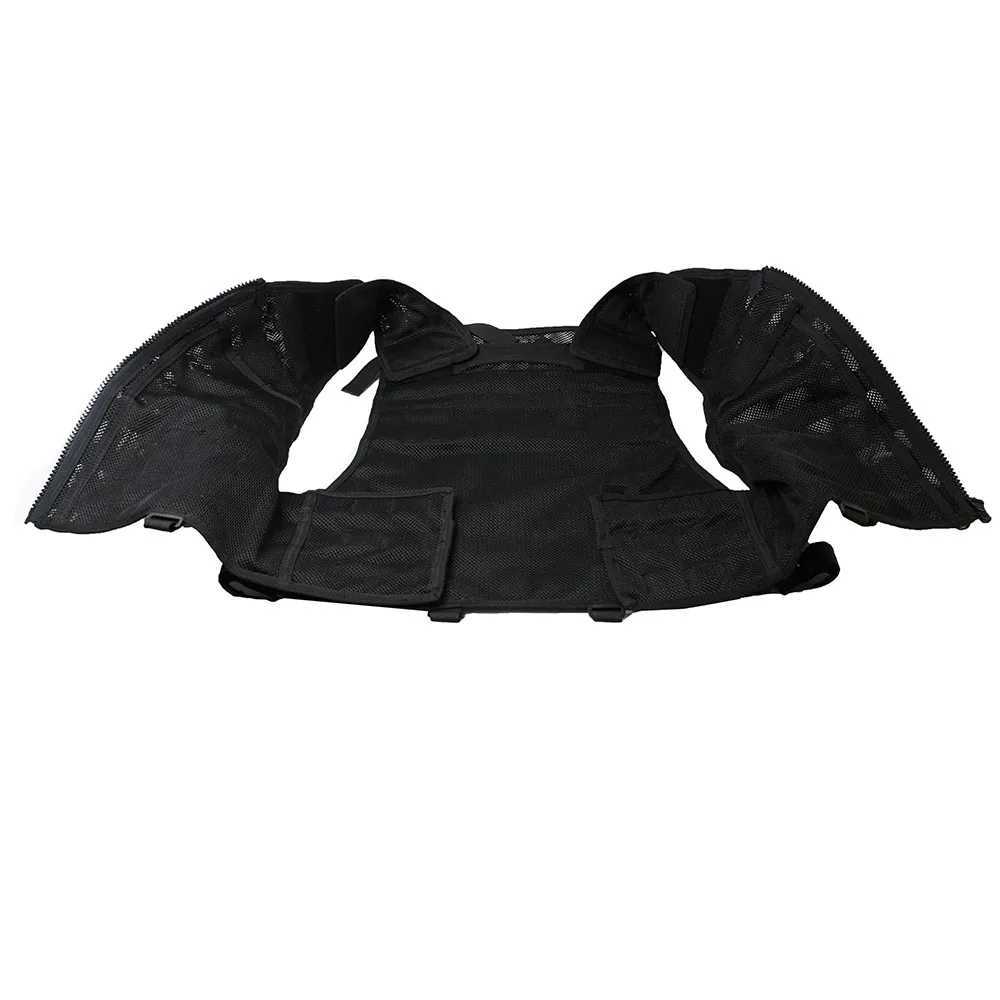 SOETAC MolLE Tactical Vest Outdoor Combat Mesh Vests CS Game Duty Training Fishing Hunting Vest ZipperXJ250219