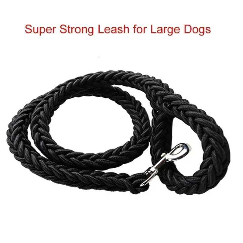 Nylon Dog Harness Leash For Medium Large Dogs Leads Pet Training Running Walking Safety Mountain Climb Dog Leashes Ropes supplyXJ250218