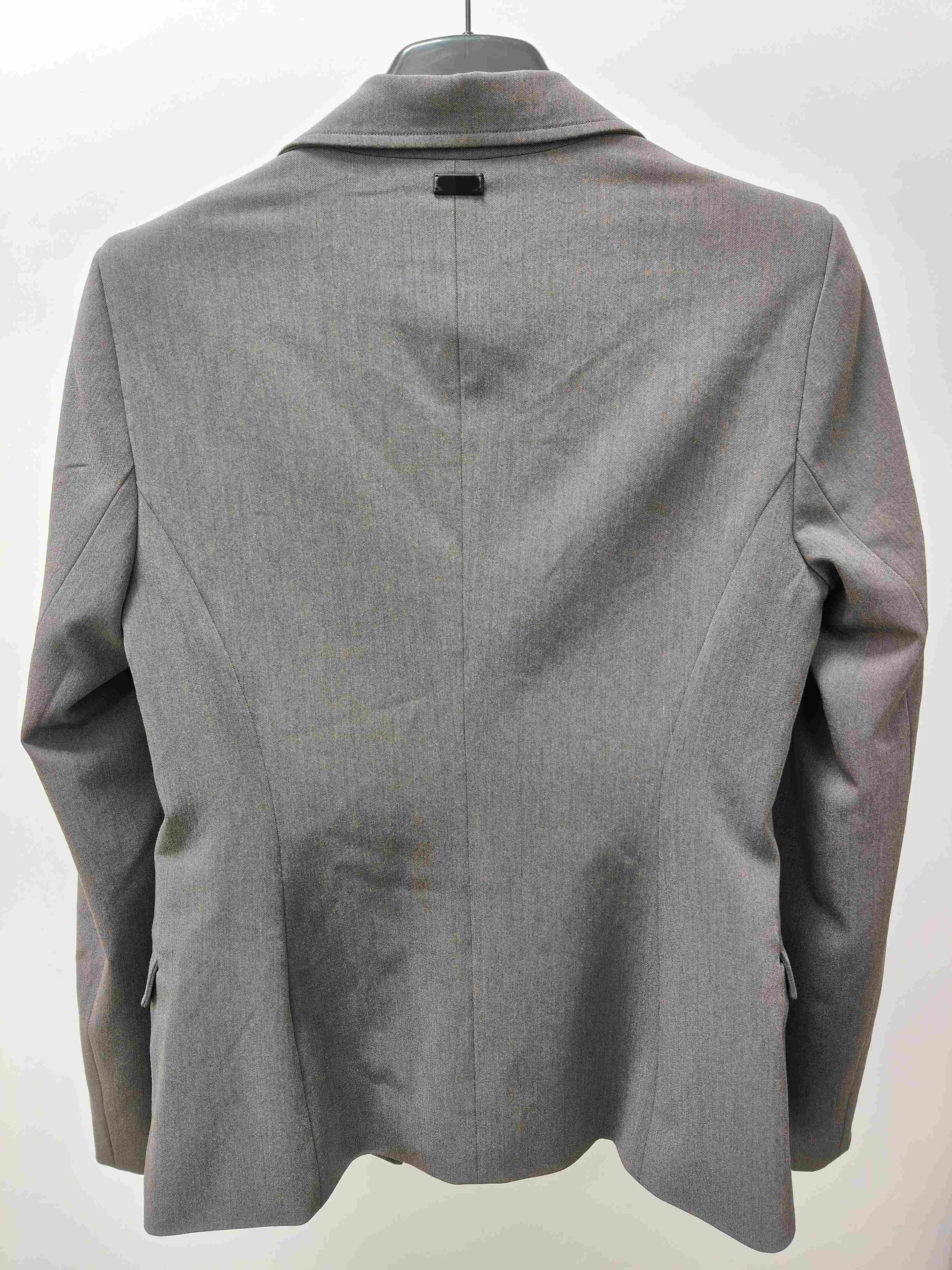 Grey Slim-fitting Women Blazer Jacket Cardigan