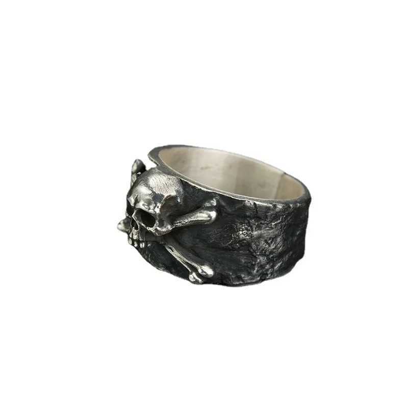 Retro Personality Gothic Pirate Skull Rings for Men Women Hip Hop Rock Party Biker JewelryXJ250219