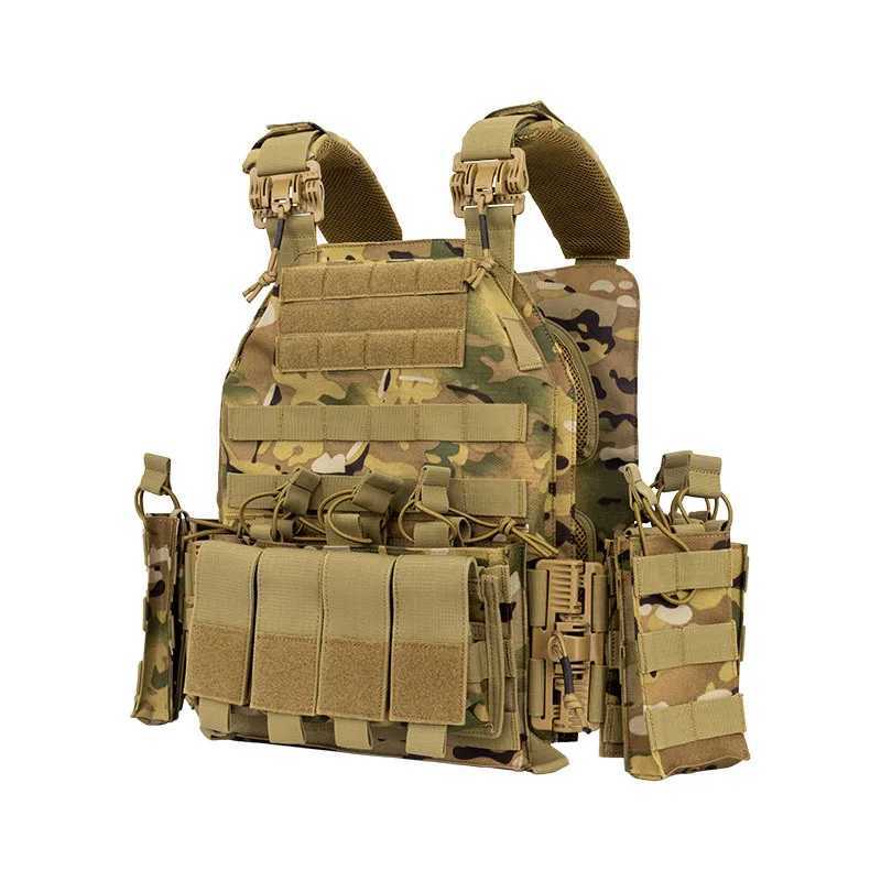 Camouflage MolLE Nylon Modular Vest Tactical Combat Vests Outdoor Hunting Vest Military Men Clothes Army Vest EquipmentXJ250219